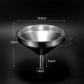 Metal Mini Funnel Wide Mouth Stainless Steel Funnel with Detachable Filter Spice Cooking Oil Filter Filter Funnel Oil Spill Wine Spill Tool Strainer For Canning. 