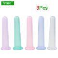 Tcare 3Pcs/Lot Fashion Eye Mini Silicone Massage Cup Silicone Facial Massager Cupping Cup Face Care Treatment Dropshipping.