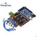 【YIYANGMAOYI111】3D Printer 1pcs R3 + 1pcs RAMPS 1.4 control panel+ 5pcs DRV8825 Stepper Motor Drive Carrier for arduino. 