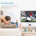 HD Wireless Audio Adapter 80M Bluetooth 5.0 Transmitter Receiver Low Latency 3.5mm AUX Jack for PC TV.