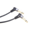 TRS 6.35mm Stereo To Dual Right Angle 1/4 TS Mono Insert Cable 6.5mm 1/4 TRS Jack Y Splitter Audio Breakout Cable for Mixer. 