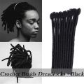 20cm Men Handmade Dreadlock Crochet Hair Extensions Soft Reggae Hair Synthetic Hair Braids For Women.