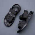 Air Cushion Height Increasing Sandals Men's Outerwear2023Summer New Sports Casual Beach Shoes Men's Driving Sandals Fashion.