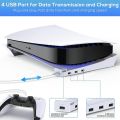 【Toy life hall】Stand PS5 with 4 USB Extension, Console Laydown Holder, for Playstation 5 Disc & Digital Edition. 