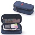 Ankou Japanese and Korean Style Macaron Color Block Transformable Large Capacity Upgraded Pen Bag Stationery Box.