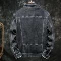 New Workwear Denim Jacket Men's Korean Fashion Loose Jacket Boys Casual Handsome Retro Outerwear. 