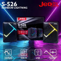JEDEL-S-526 RGB Stereo SpeakerComputer Speakers 2.0 Channel PC Computer 3.5mm Cable USB Powered Multimedia For Desktop, Windows, Laptop, Tablets, Smartphone, PC Black Lindaa. 
