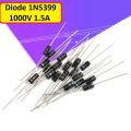 20Pcs- 1N5399 Diode 1N5399 Rectifier Diode 1000V 1.5A General Purpose Rectifier 1000V Diode 1.5A Diode Silicon Junction Diode DO-201AD Package 2 Pin Leads Terminals 5399 Diode. 