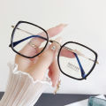 Fashion Large Square Frame Anti Blue Light Glasses Women Modern Transparent Computer Gaming Eye Protection Plain Spectacles.
