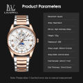 LouisWill Watches Fashion Men Watches Business Casual Wristwatches Leather and Steel Band Watch Quartz Watch Roman Numeral Watch Luminous Pointers Watch 3ATM Waterproof Watch With Calendar. 