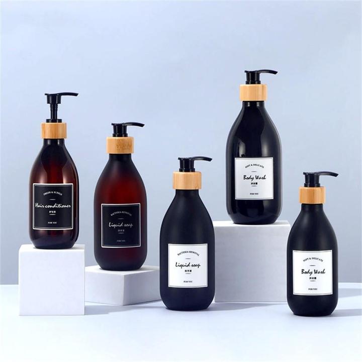 Plastic Pump Bottle Refillable 500ml Soap Dispenser Shampoo Bottle for Bathroom Kitchen Travel Hand Hygiene Storage