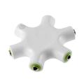 5-Way Headphone Splitter (3.5mm) - White.