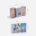 Toothbrush Holder ,Toothpaste Dispenser for Bathroom Automatic Toothpaste Squeezer with Cover.