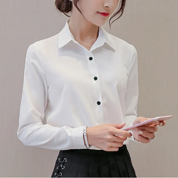 Women%20Blouse%20Office%20Shirt%20Lapel%20Long%20Sleeve%20Work%20Wear%20Korean%20Slim%20Formal%20Tops%20Single%20Breasted%20Elegant%20Shirt%20Female%20Clothing%20-%20Image%206