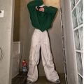 Mall Goth White Cargo Pants Women Gothic Hippie Streetwear Chain Punk Loose Pants Baggy Oversize Korean Style BQ. 