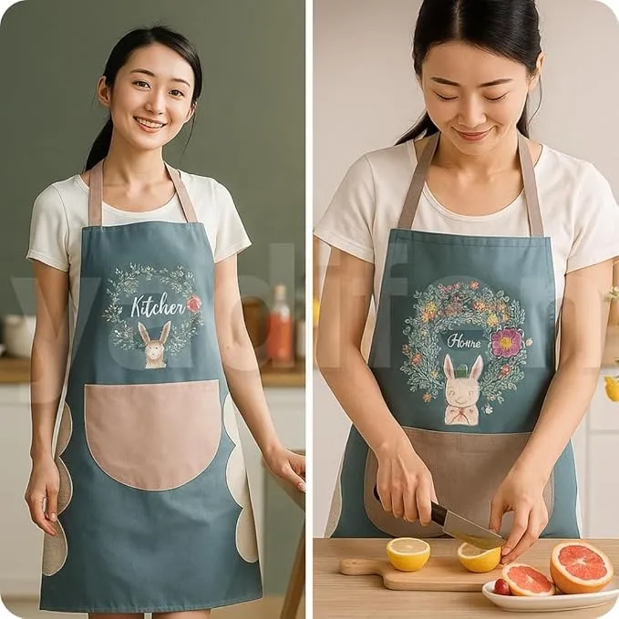 CHAMELI%20Kitchen%20Apron%20for%20Women%20with%20Big%20Front%20Pocket%20Hand-Wiping%20Waterproof%20Apron%20for%20Kitchen%20Unique%20Design%20Kitchen%20Accessories%20items%20for%20Home%20Cooking%20-%20Image%204