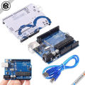 Arduino UNO R3 (DIP) Made in Italy version Development board With USB cable, for Robotics, Hobby Electronics, Automation and DIY project.. 