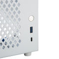 MATX Case 15.5L USB 3.0 Type C Interface Clear Side Panel Strong Steel Mini PC Case for Office Gaming 110‑240V. 