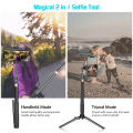 SH Table Floor Selfie Tripod For Phone Camera Stands Reflectors Photo Studio Video With Bluetooth Remote Control Shooting.