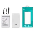 ADATA C20 20000mAh Power Bank -  Minimalist aesthetic - Simultaneous 3-device charging  * Built-in LED charging indicator  -  Multiple circuit protection mechanisms. 