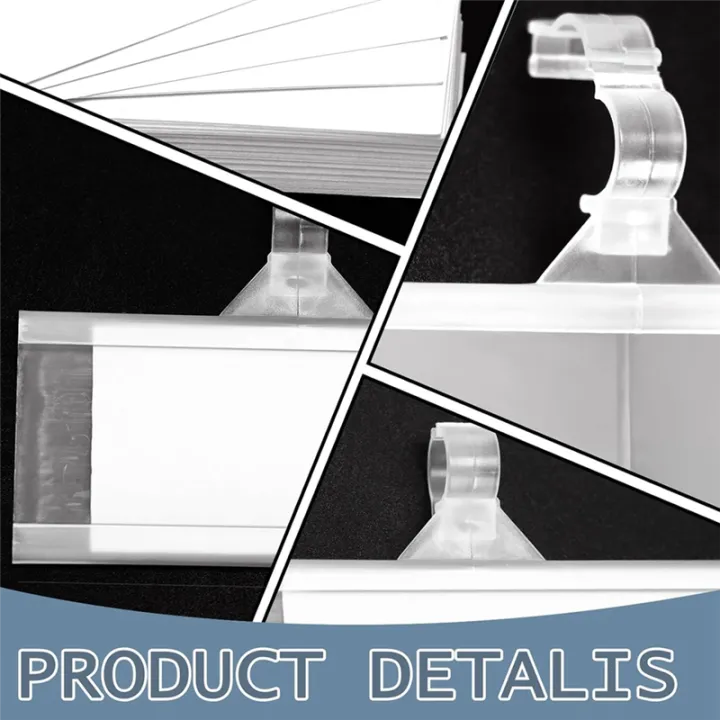 150%20Pieces%20Plastic%20Wire%20Shelf%20Label%20Holders,%20Reusable%20Price%20Label%20Holder%20with%20Locks,%20Label%20Display%20Holder%20Easy%20to%20Use%20-%20Image%206