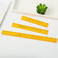 Yellow Wooden Ruler Wooden Ruler 15/20/30cm Single Sided Double Scale Ruler Student Learning Stationery.