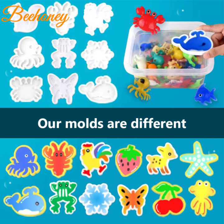 Magic Water Elf Handmade Water Toy Creative DIY Marine Life Mold Magic Water Toy For Children Birthday Gifts