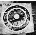 Motorcycle fuel Tank pad sticker for Yamaha FZ S .( Cap or Mukka) Black. 