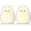 Cute Cat Night Light 7 Colors Silicone Nursery Cat Lamp for Kids Tap Control Energy Saving LED Lamp Cute Gifts for Girls Boys.