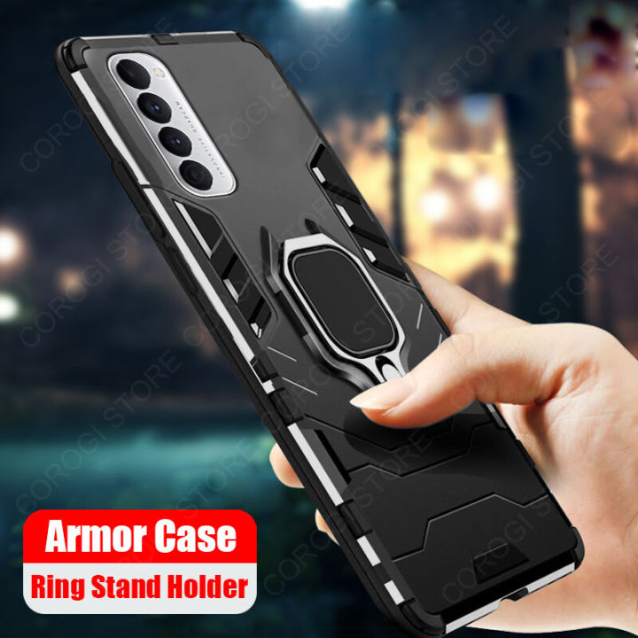 For%20OPPO%20Reno4%20Pro%20/%20OPPO%20Reno%204%20Pro%20Back%20Cover%20Grade%20Shockproof%20Armor%20Metal%20Ring%20Stand%20Holder%20Magnetic%20Car%20Mount%20Hard%20Phone%20Case%20-%20Image%202