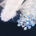 1pack 50/100g Natural Gemstone Opalite Gravel Crafts Healing Tumbled Stones Bulk Crystal Healing Stone Crystal Chips. 
