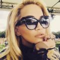 2021 New Women Fashion Big Cat Eye Sunglasses Ladies Luxury Brand Trending T-shaped  personality sunglasses UV400. 