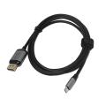 USB C To DisplayPort Cable 4k HDMI-compatible Cable Type C Thunderbolt 3 For Samsung Huawei Mate 20 Book Pro USB-C To DP as picture. 