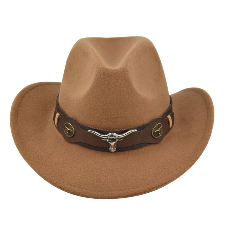 %EF%BC%88NEW%EF%BC%89Black%20Cowboy%20Hat%20Jazz%20Knight%20Hats%20Felt%20Hats%20With%20Bull%20Shaped%20Decor%20Grassland%20Country%20Hat%20Sombrero%20-%20Image%209