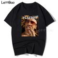 Bad Bunny 100% Cotton Men T Shirt Hop Tees Streetwear Cool Mens Clothing Oversized T-shirt Harajuku T Shirt for Men O-neck. 