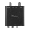RF Modulator AV to RF Converter M61A AV to RF CH3/CH4 Channels Video Input Adapter for VHF Demodulator Converter, Easy to Use Fine Workmanship.