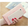 PU Leather Women's Long Wallet Card Holder Crown Buckle Fashion Pattern Purse Pattern Crown Buckle Bag for Gifts for women Clutch Handbag.