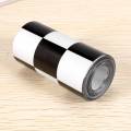 3 inch Black/White Checkered Decal Tape Car motorcycle Bike Tank Sticker. 