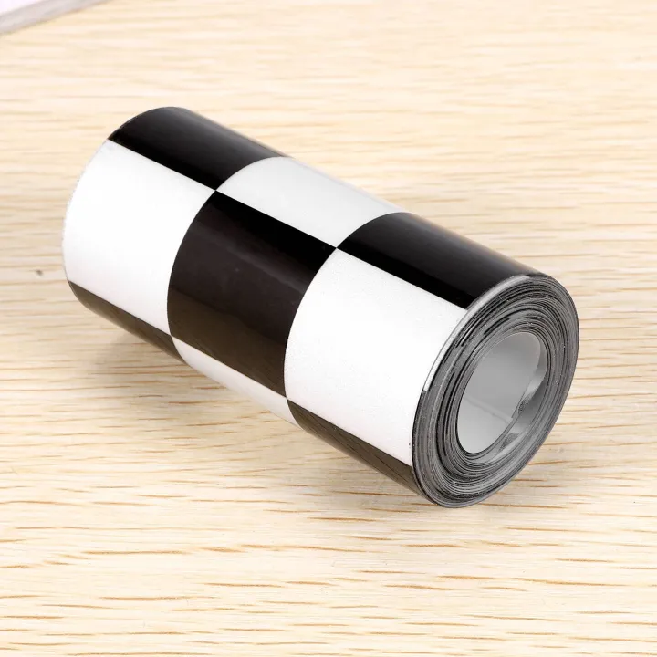 3%20inch%20Black/White%20Checkered%20Decal%20Tape%20Car%20motorcycle%20Bike%20Tank%20Sticker%20-%20Image%204