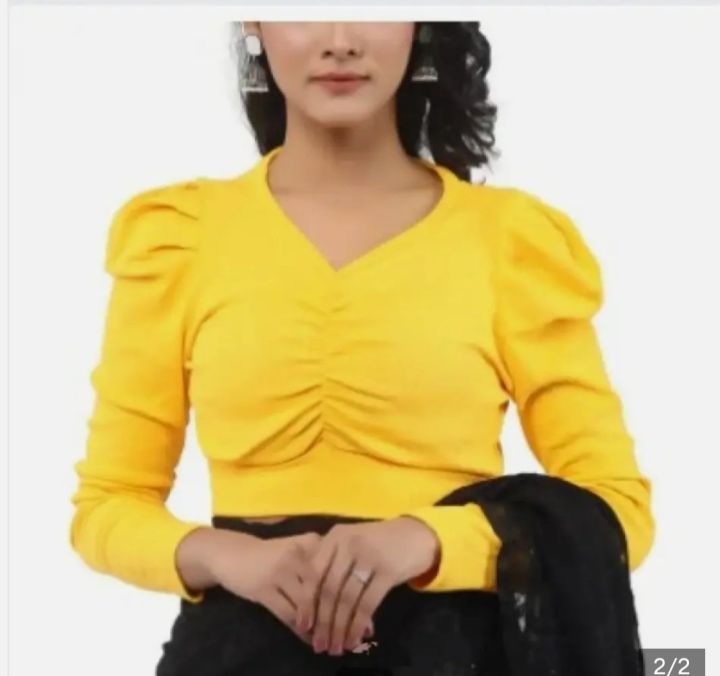 Cotton%20Half%20Body%20Full%20Sleeve%20Crop%20Tops%20Blouse%20for%20Women%20-%20Image%203