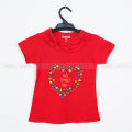 Baby Girls T-shirt Half Sleeve 100% Cotton T-Shirt 0 to 6 Years.