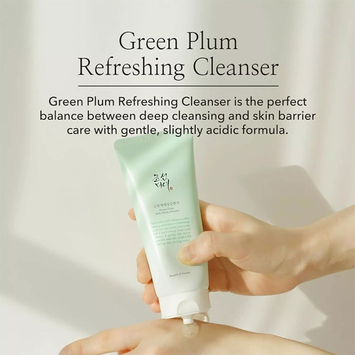 100ml%20Beauty%20Woman%20Facial%20Cleanser%20Cream%20Long-lasting%20Moisturizing%20Gentle%20Cleansing%20Refreshing%20Oil%20Control%20Green%20Plum%20Cleanser%20-%20Image%202