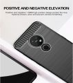 Nokia 7.2 Carbon Fiber Camera Protection Black Color Soft Mobile Back Cover  For Nokia 7.2. 