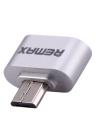 Micro USB OTG Plug - Silver. 