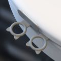 Wc Accessorie Silicone Toilet Lid Lifter Ring Shape Multifunction Pot Seat Lifter Self-Adhesive Avoid Touching Toilet Lifting Device Home. 