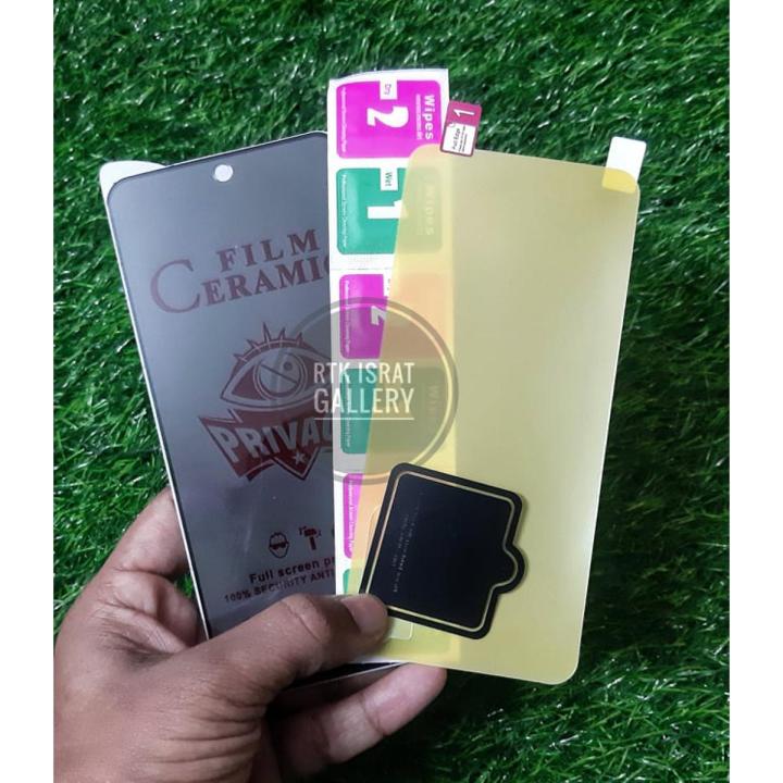 For Xiaomi Redmi 9C  (3-IN-1) Combo Pack (Full Screen Protector Ceramic Matte +Camera Lens Protector +Back Poly) (Not Glass)