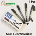 Gixin CD/DVD/OHP Marker Pen - Black (1pc,4pcs). 