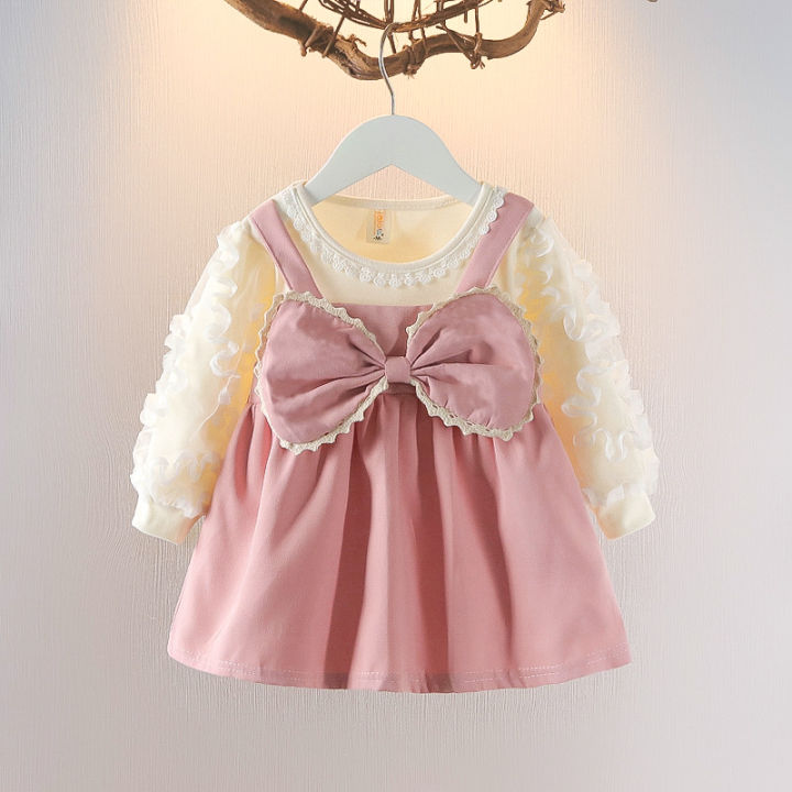 Girl's%20New%20One%20Year%20Old%20Girl%20Fashionable%20Children's%20Princess%20Dress%20Baby%20Clothes%20Autumn%20-%20Image%206