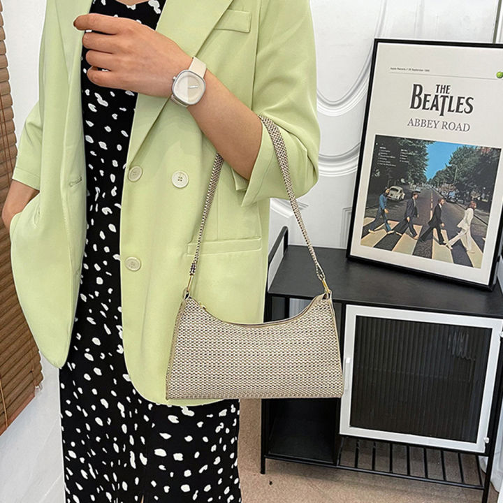 DishyKooker%20Retro%20Plaid%20Baguette%20Underarm%20Bag%20Pu%20Leather%20Zipper%20Shoulder%20Bag%20For%20Women%20Valentines%20Gifts%20-%20Image%203