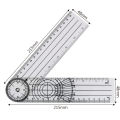 Measuring Tool 360 Degree Rotation Professional Angle Medical Spinal Ruler Goniometer Protractors Multifunction Goniometer.